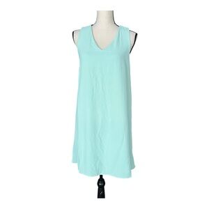 Gilli Mint Green Sleeveless V-Neck Shift Minimalist Pastel Mini Dress Size S